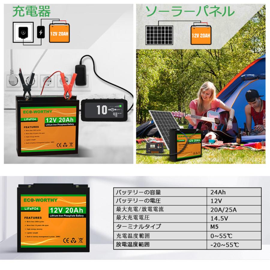 3000回使える 20AH リチウムイオンバッテリー 12V 256Wh 3000回使える 20AH リチウムイオンバッテリー 12V 256Wh