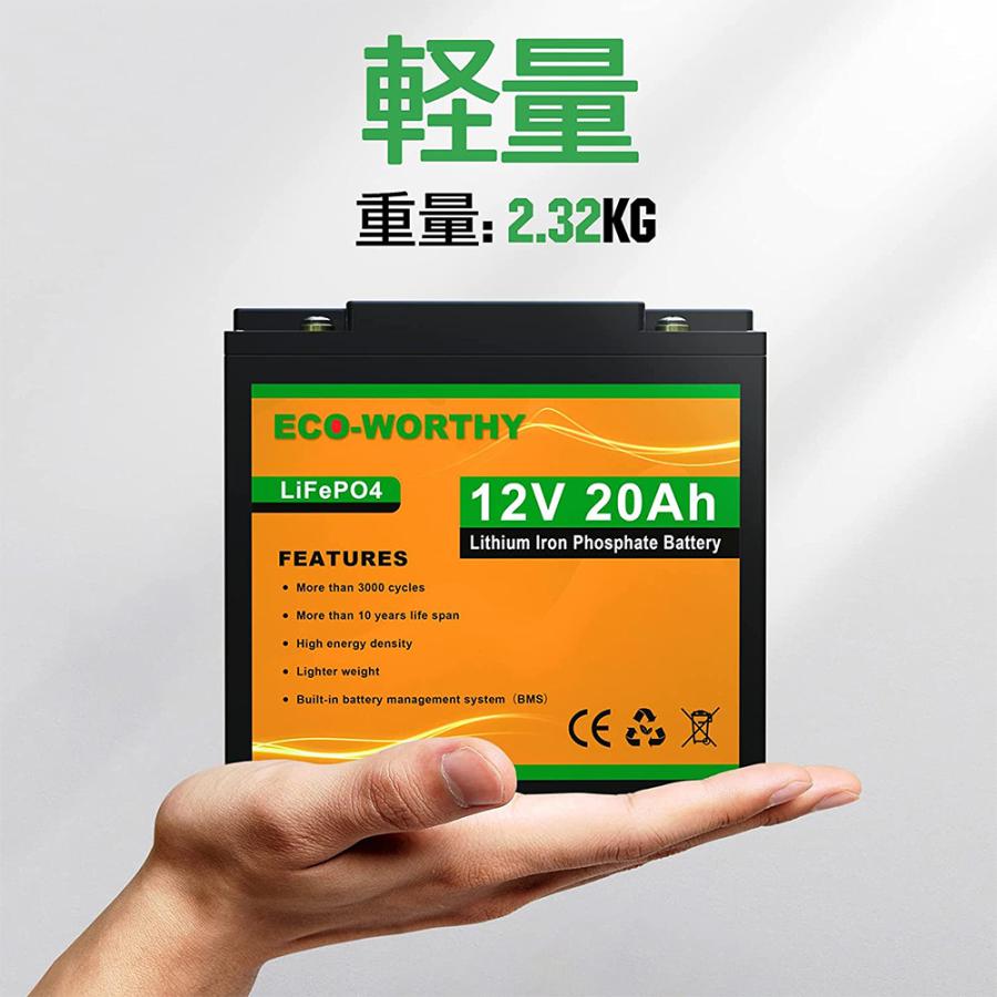 3000回使える 20AH リチウムイオンバッテリー 12V 256Wh 3000回使える 20AH リチウムイオンバッテリー 12V 256Wh