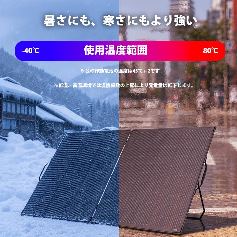 ソーラーパネル 折りたたみ 200W 超軽量4.5kg 最新 HPBCセル搭載 高