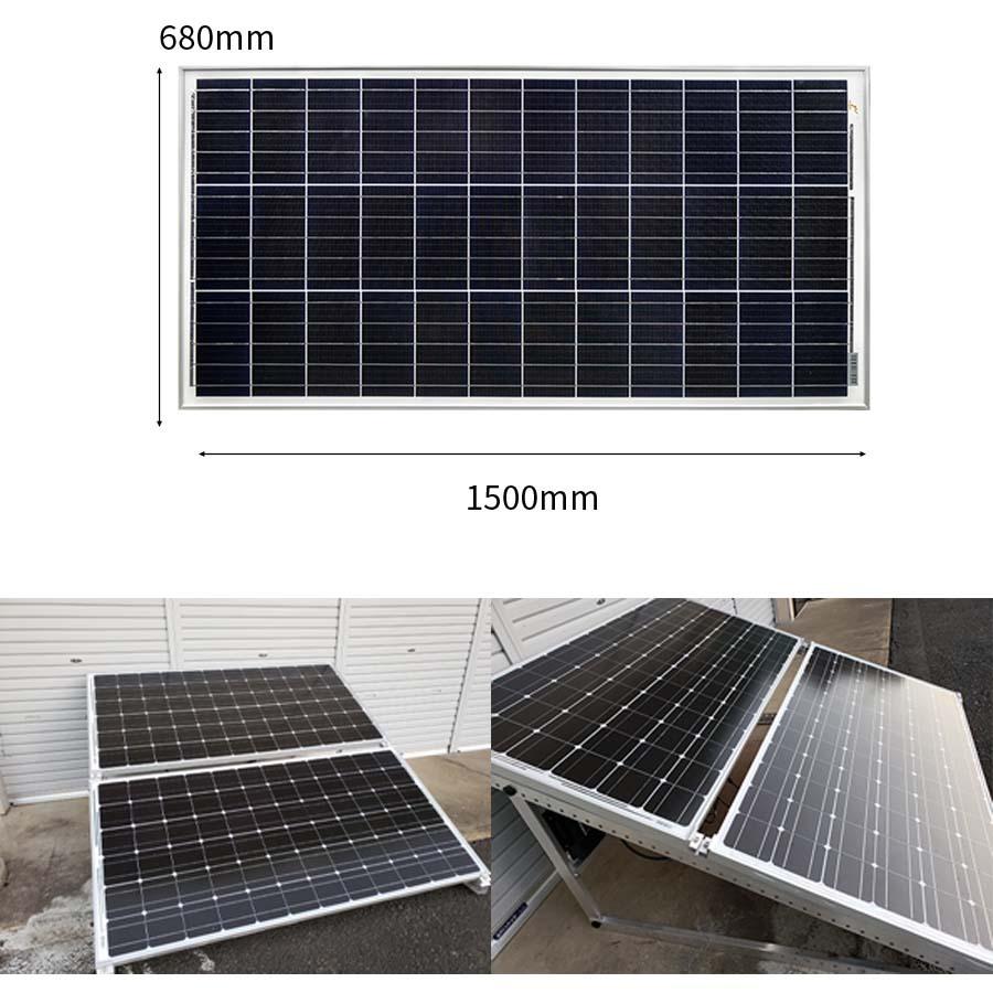 プラグインソーラー 800W 蓄電池 2400Whセット （200Wパネル×4枚）架台