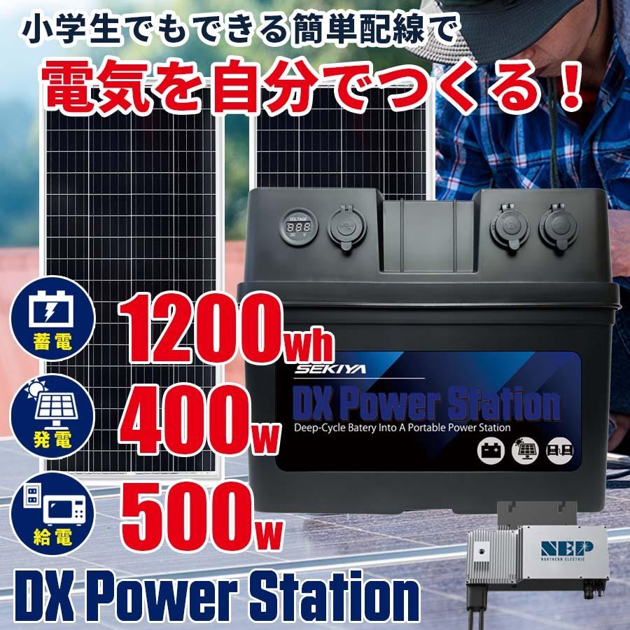 プラグインソーラー 400W 蓄電池 1200Whセット 200Wパネル×2枚
