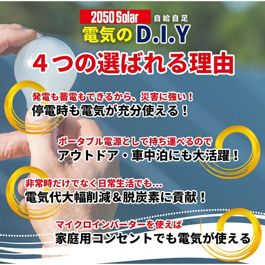 プラグインソーラー 400W 蓄電池 1200Whセット 200Wパネル×2枚