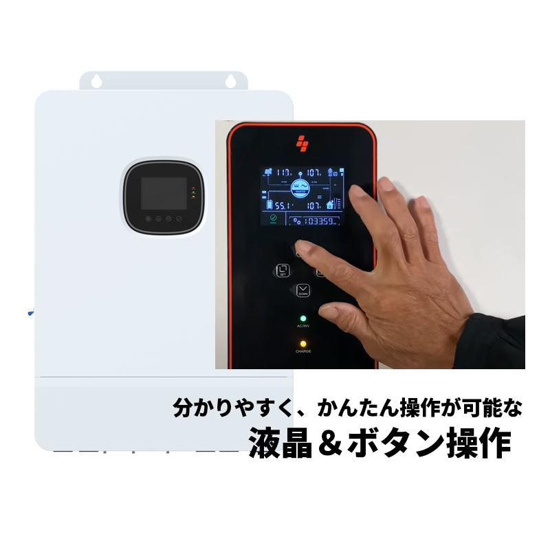 ハイブリッドインバーター 8000W 【AIが安い電気に切替】48V ハイブリッドインバーター 8000W 【AIが安い電気に切替】48V
