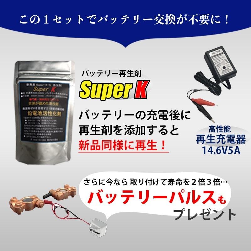 バッテリー再生セット バイク用 （バッテリー再生剤20g+再生充電器14.6