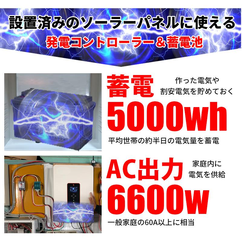 先着で4.7kwh~容量増設無料】ハイブリッドインバーター 6600W 先着で4.7kwh~容量増設無料】ハイブリッドインバーター 6600W