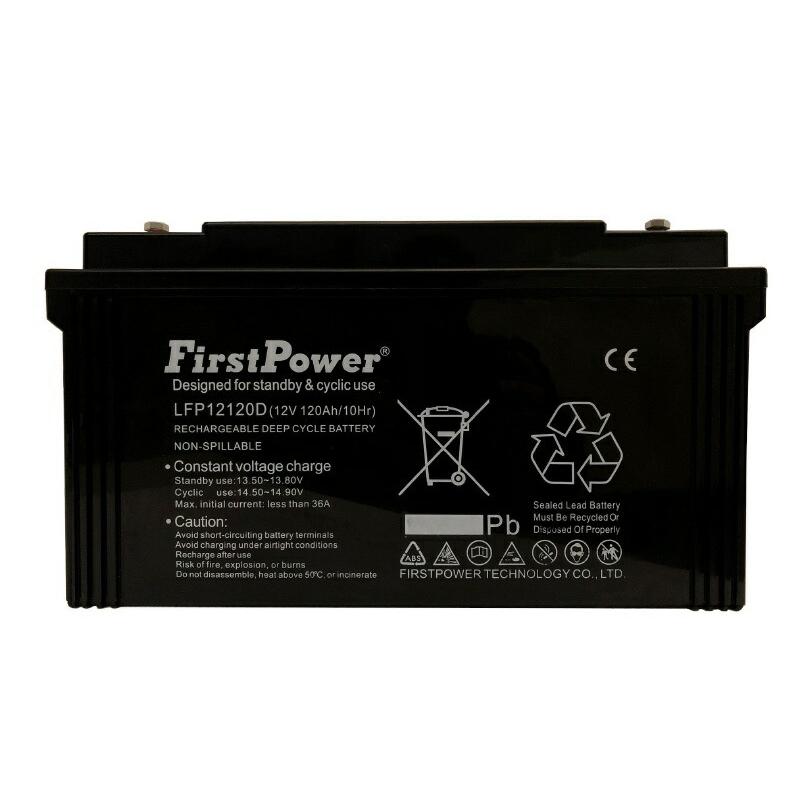 劣化防止パルス付 寿命4倍 サイクルバッテリー 120Ah 12V EB120 密閉