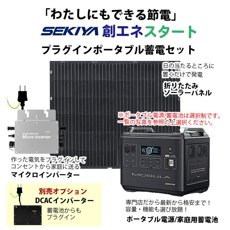 プラグインソーラー 400W 蓄電池1200wh~5000whセット (ETFE プラグインソーラー 400W 蓄電池1200wh~5000whセット (ETFE