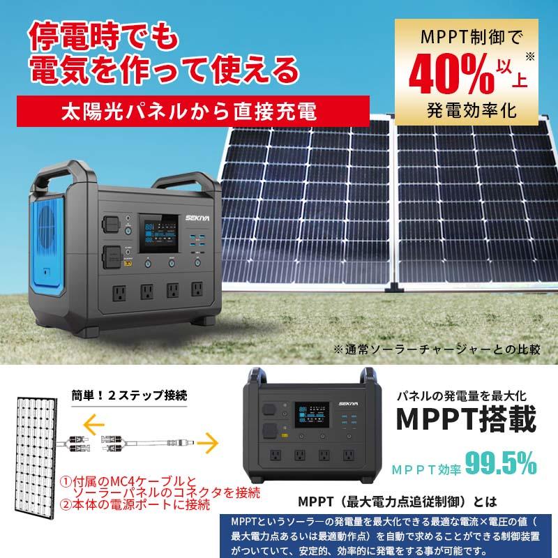 3分で発電】プラグインソーラー 440W ポータブル電源 1536Wh 3分で発電】プラグインソーラー 440W ポータブル電源 1536Wh