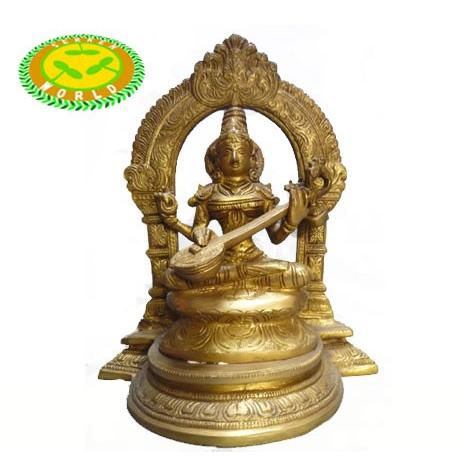 インドの神様SARASWATI（サラスワティ）の置物
