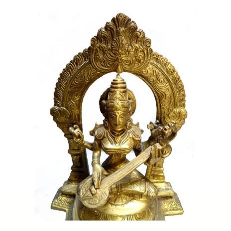 インドの神様SARASWATI（サラスワティ）の置物_1