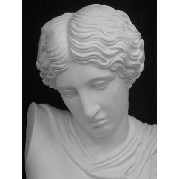 石膏製 女性の胸像 K−131 ギリシャ婦人胸像 : 石膏像ドットコム - 通販 - Yahoo