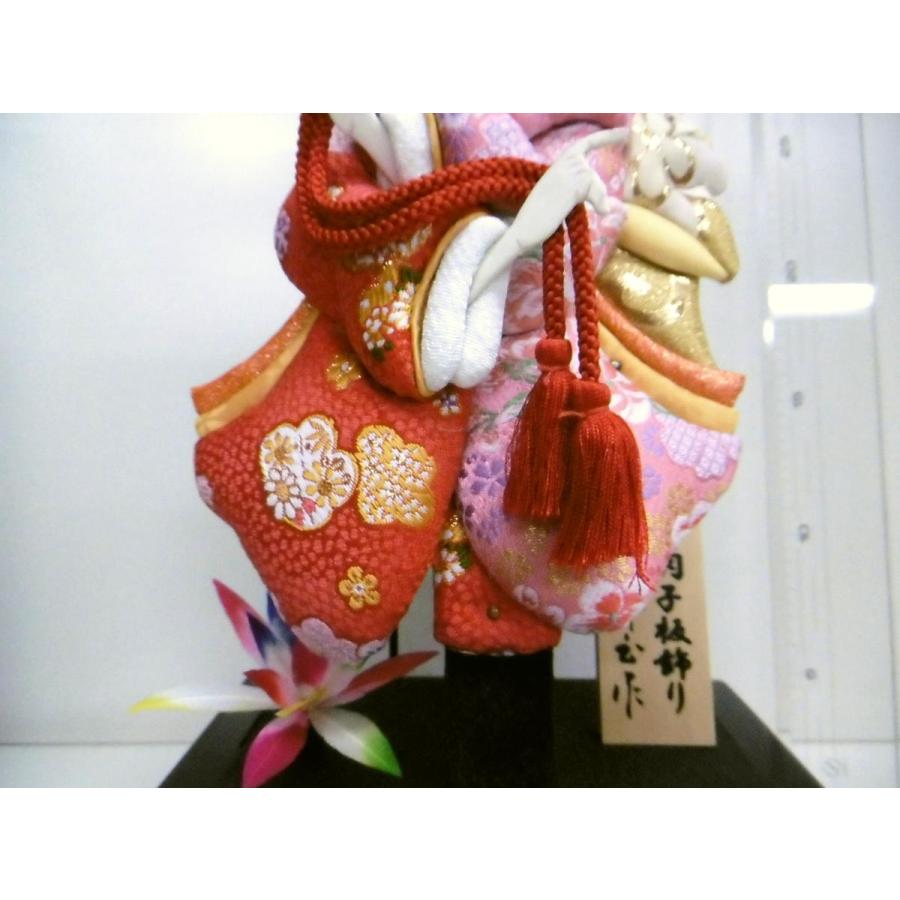 ケース入り羽子板飾り☆ 早春8号No.6（横幅20cm・奥行16cm