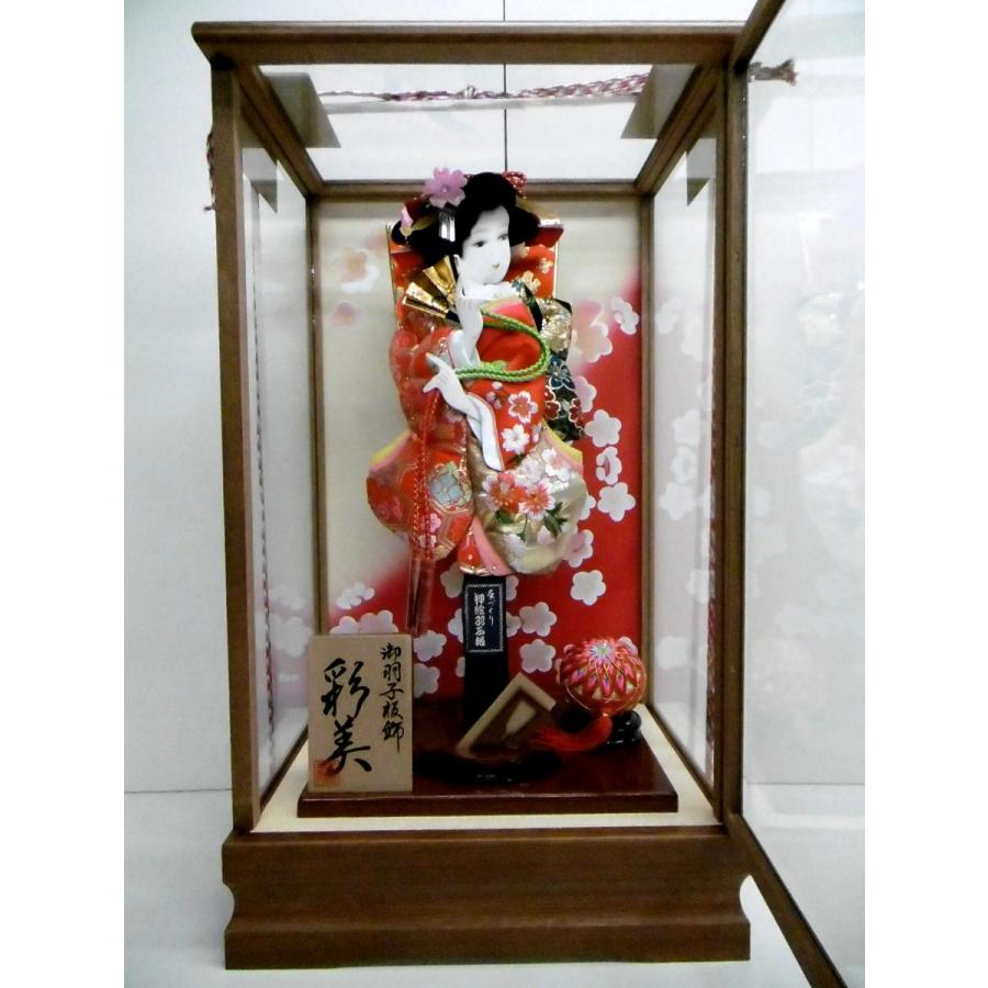 ケース入り羽子板飾り 押絵羽子板 金彩刺繍振袖 押絵羽子板 彩美 女の子の初節句をお祝いする羽子板は ガラスケース入り 羽子板立飾り 羽子板単品とバラエティー豊かな品揃えの中からお選び頂けます 卸問屋ならではの価格設定です 12ics P13gsb ケース入り羽子板飾り