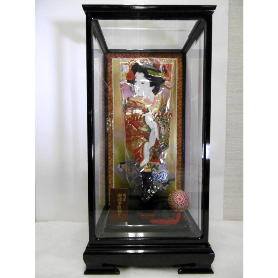 輝 汐汲 押絵羽子板 別製黒 １６号（横幅３２ｃｍ・奥行２９ｃｍ・高さ６４ｃｍ）