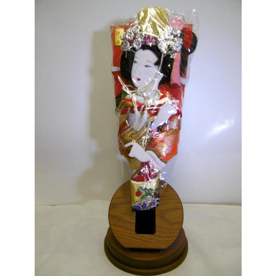 正絹 遥 木目込羽子板 16号 丸台中（台直径19cm・全高50cm