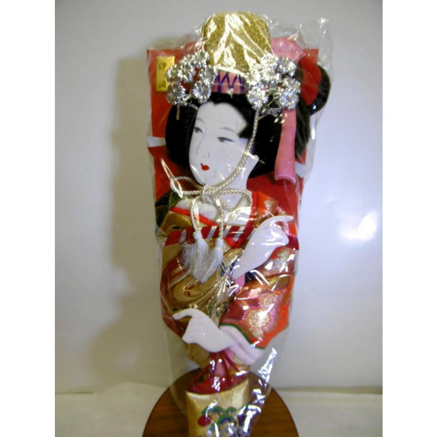 正絹 遥 木目込羽子板 16号 丸台中（台直径19cm・全高50cm