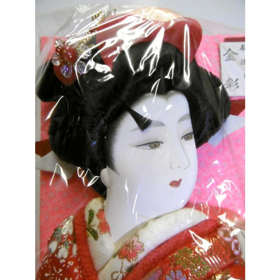 振袖 彩 木目込羽子板 16号 丸台中（台直径19cm・全高50cm