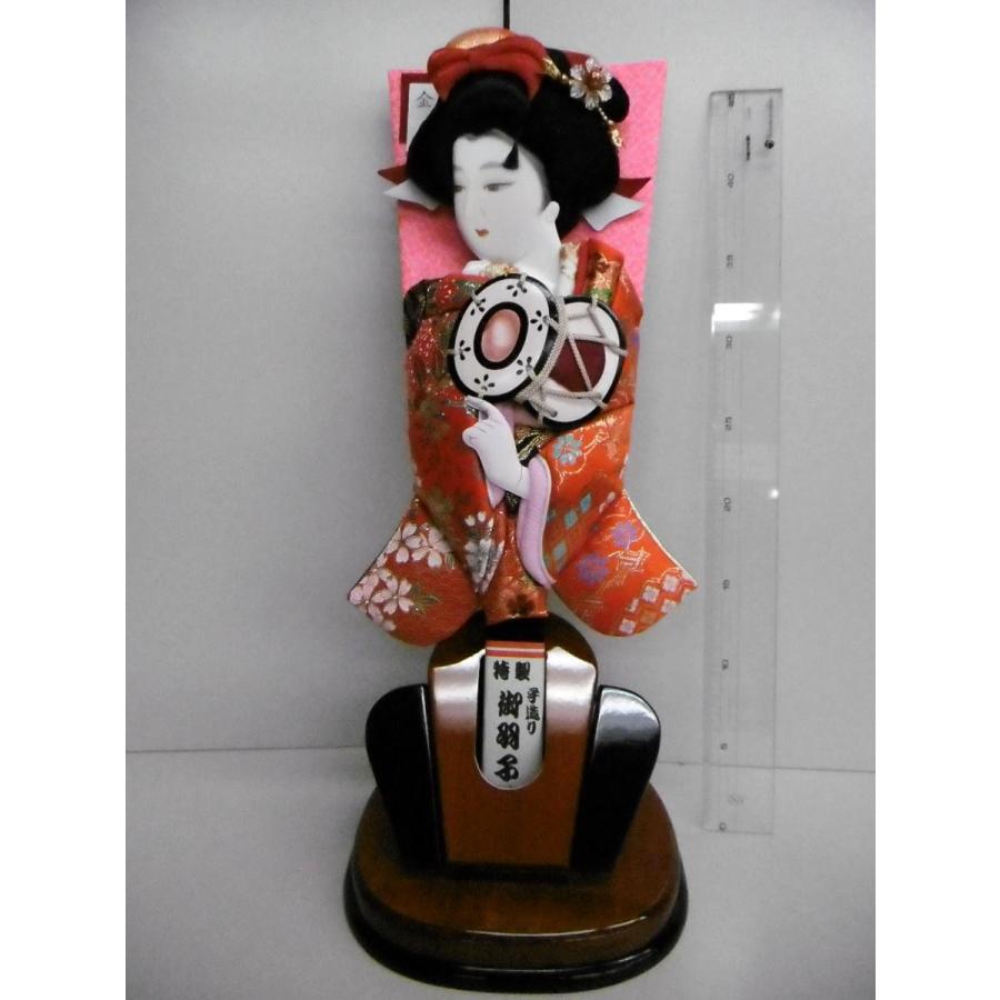 極上羽子板飾り台付き 彩 振袖木目込み１５号 （台１９ｃｍx１９ｃｍ・全高４８ｃｍ位） ☆女の子の初正月のお祝いに！ガラスケースでもお飾り頂けます