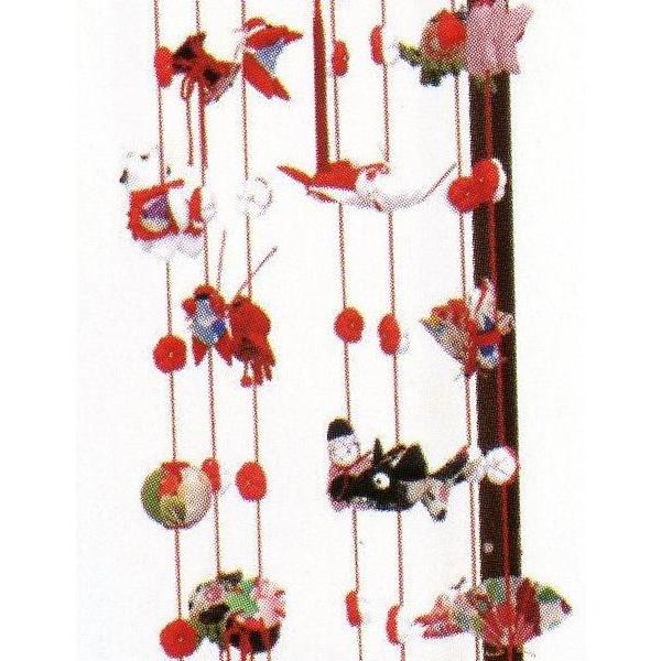 つるし飾り単品☆栄華特大　（飾台なし）☆つるし細工本体慨寸：長さ１７３ｃｍ・輪の直径３１ｃｍ☆縁起物を飾ります_2