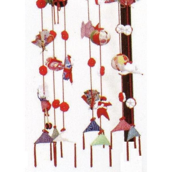 つるし飾り単品☆栄華特大　（飾台なし）☆つるし細工本体慨寸：長さ１７３ｃｍ・輪の直径３１ｃｍ☆縁起物を飾ります_3