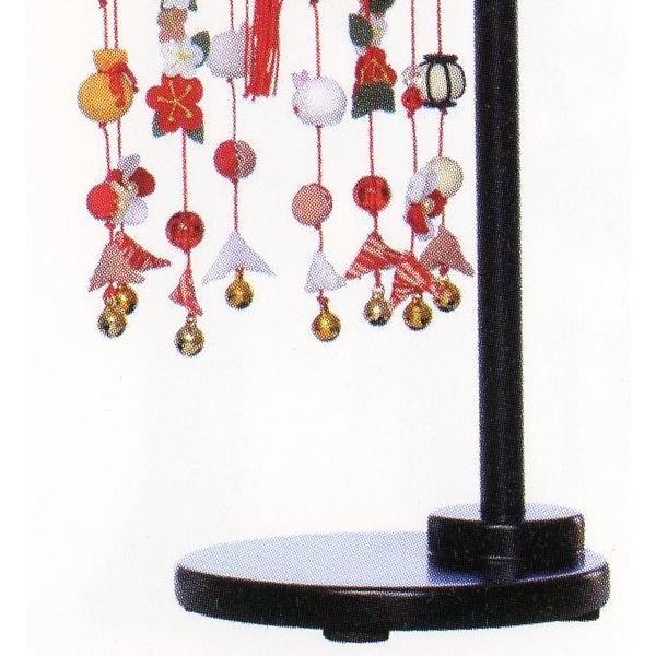 つるし飾り☆紅桜 飾台付☆全高41cm(つるし細工本体慨寸 つるし飾り☆紅桜 飾台付☆全高41cm(つるし細工本体慨寸