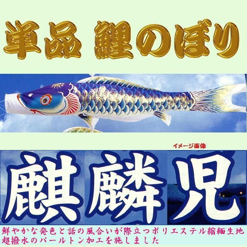 単品こいのぼり☆麒麟児鯉☆青６ｍ鯉のぼり