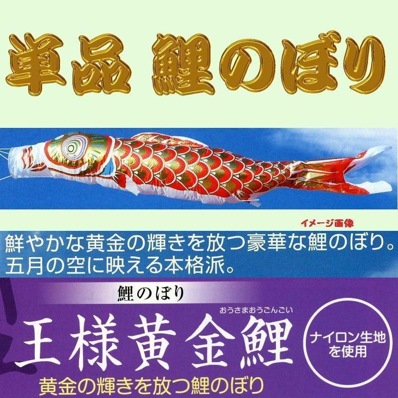 単品こいのぼり☆王様黄金鯉☆赤2m鯉のぼり : 節句人形・こいのぼり