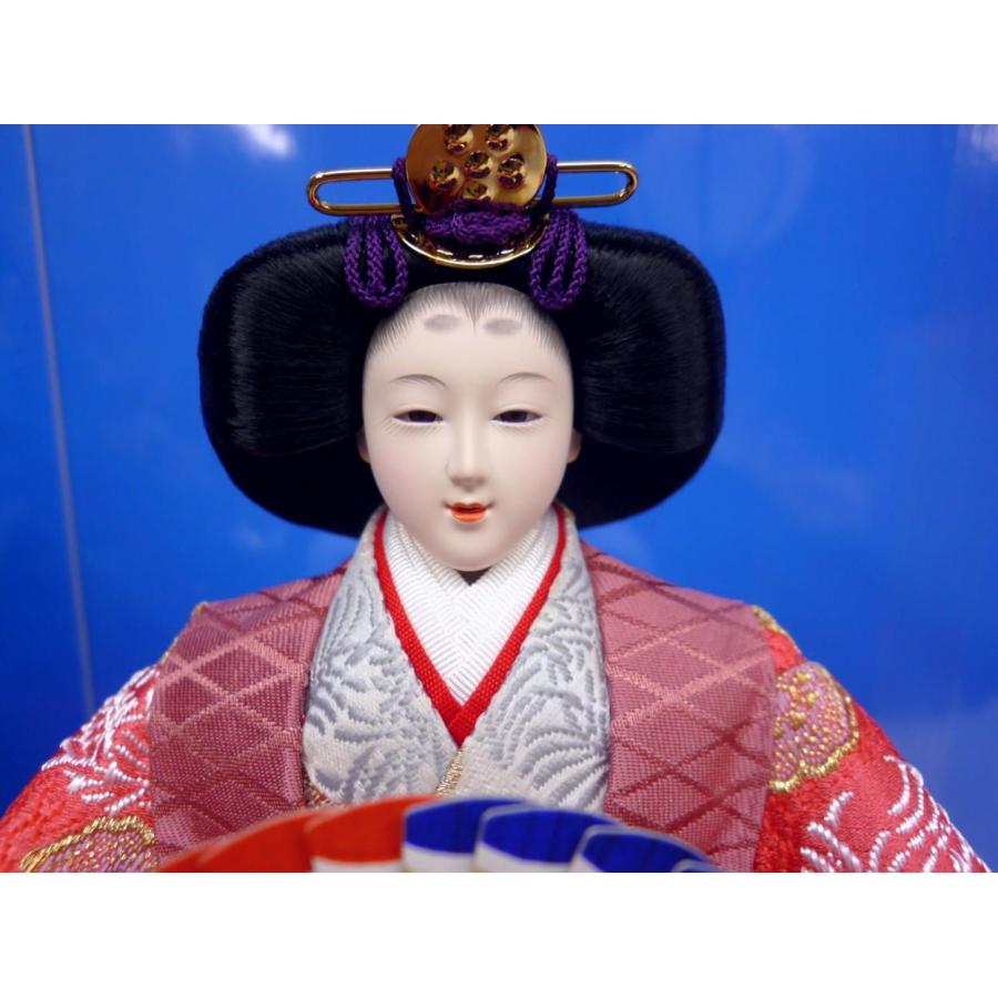 ケース入七人飾り67☆幅63x奥行39x高さ53cm☆三人官女と右大臣