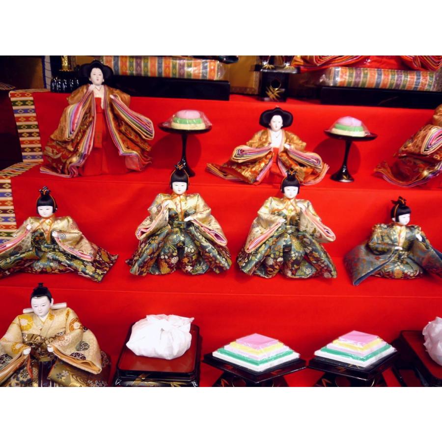 ひな人形☆七段十五人飾り A4−40x7D☆横幅120*奥行160