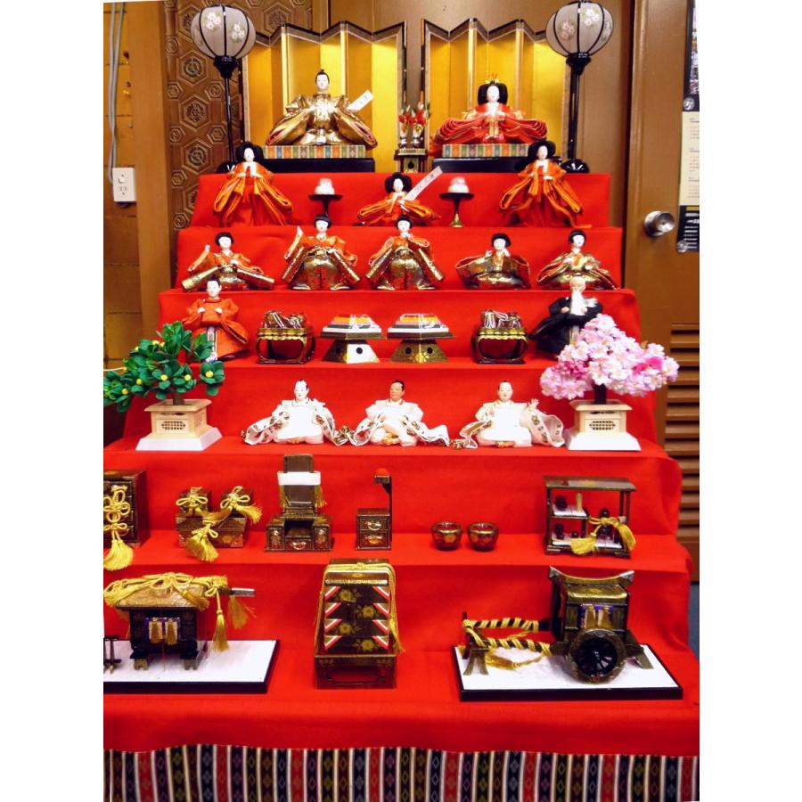 ひな人形☆七段十五人飾り A7−30x7A☆横幅90*奥行115*高 