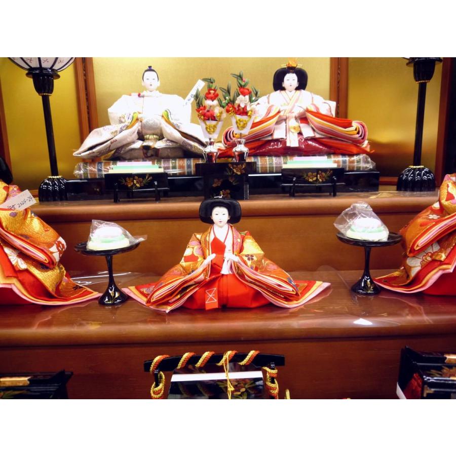 ひな人形☆三段五人飾り D3C−37x3☆横幅110*奥行99*高さ