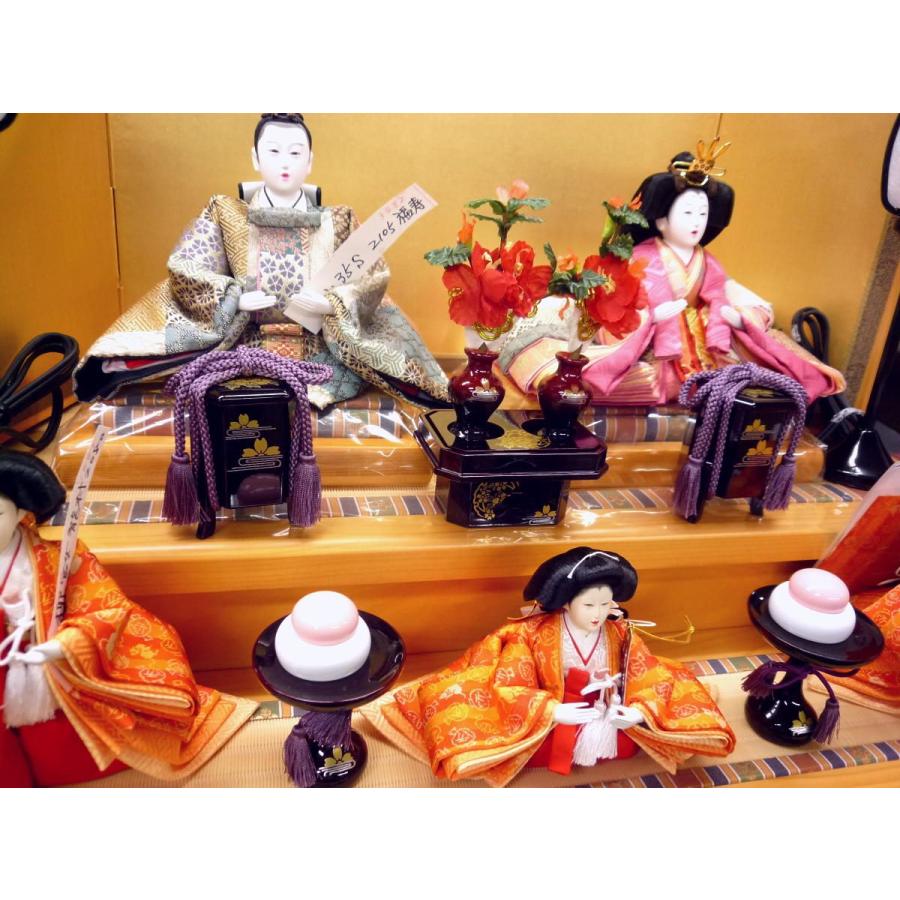 【中古】雛人形　3段五人飾り 雛人形 三段飾り コンパクト ひな人形 五人飾り 5人飾り 3段 : 雛人形