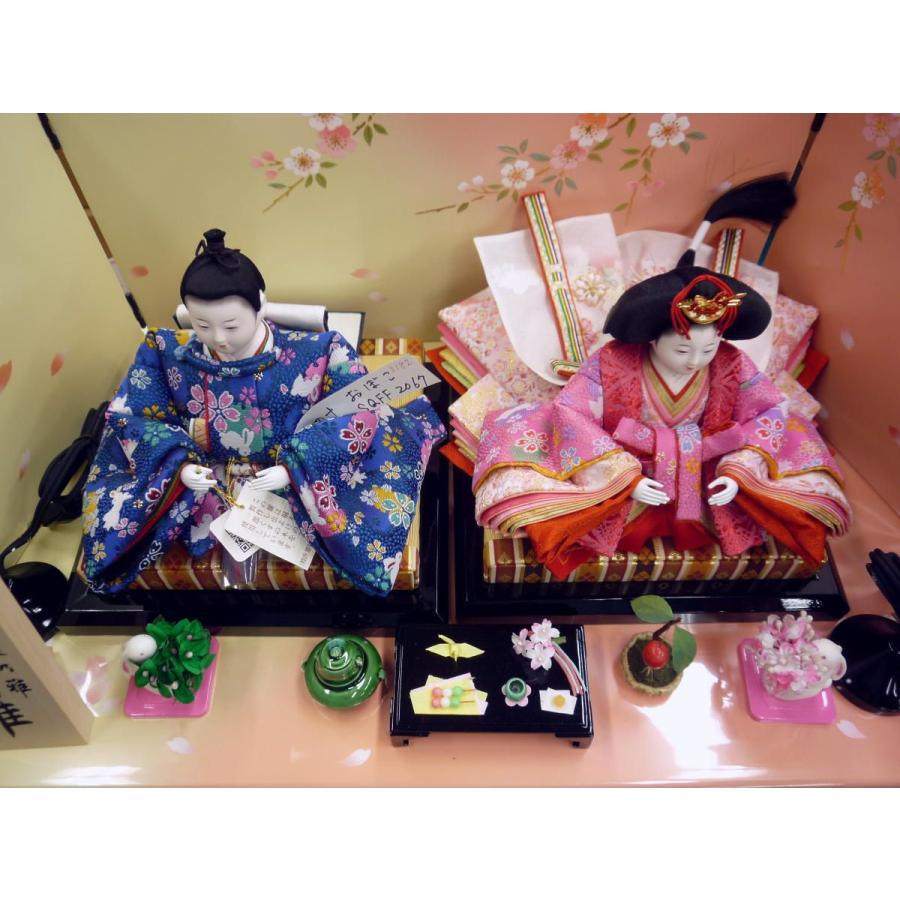 親王飾り ○豪華衣装・良いお顔です。小道具あります、丁寧な作りです