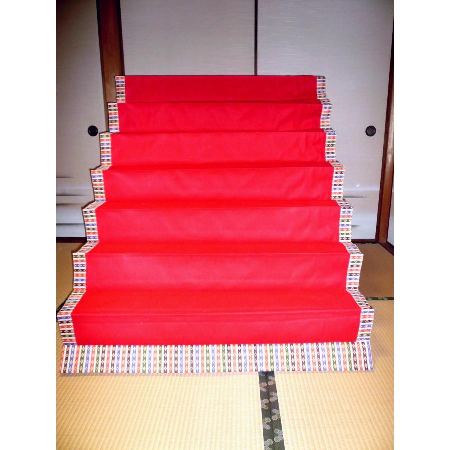 美品★雛壇7段　45号 ひなまつり☆雛段のみの単品☆45号7段(棚板横幅135cm)お雛様