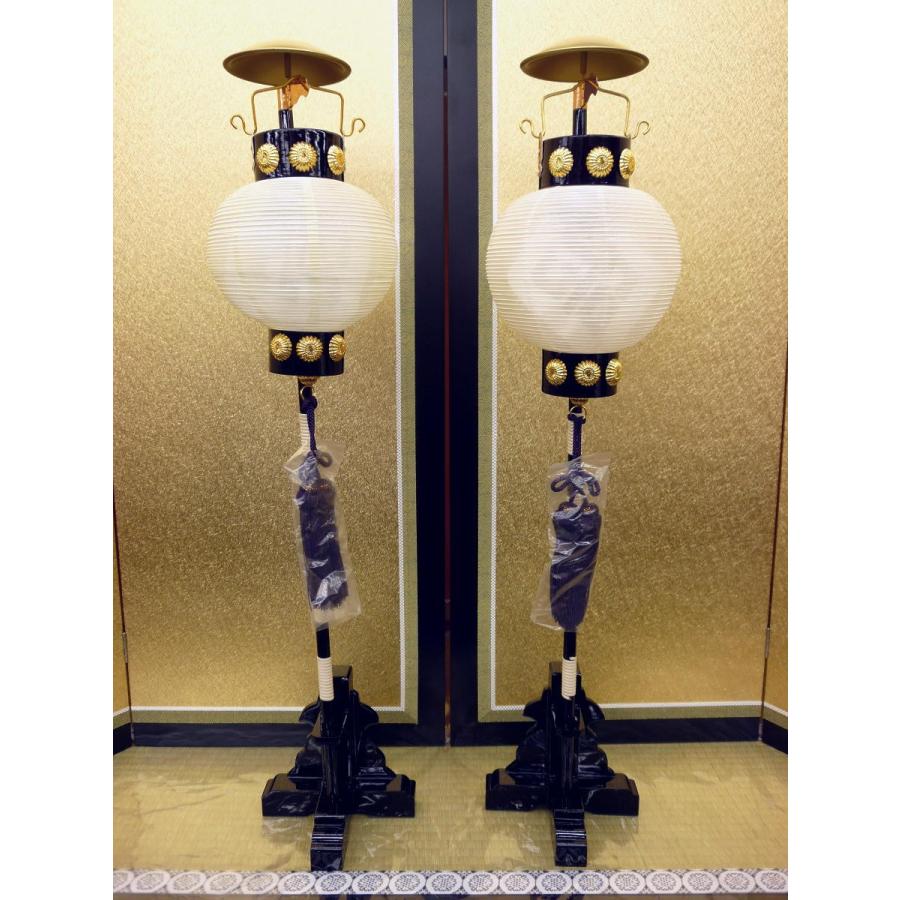 端午の節句☆陣屋提灯単品☆絹貼り黒枠陣屋提灯５号(電気入り)☆高さ６９ｃｍ・火袋直径１５ｃｍ