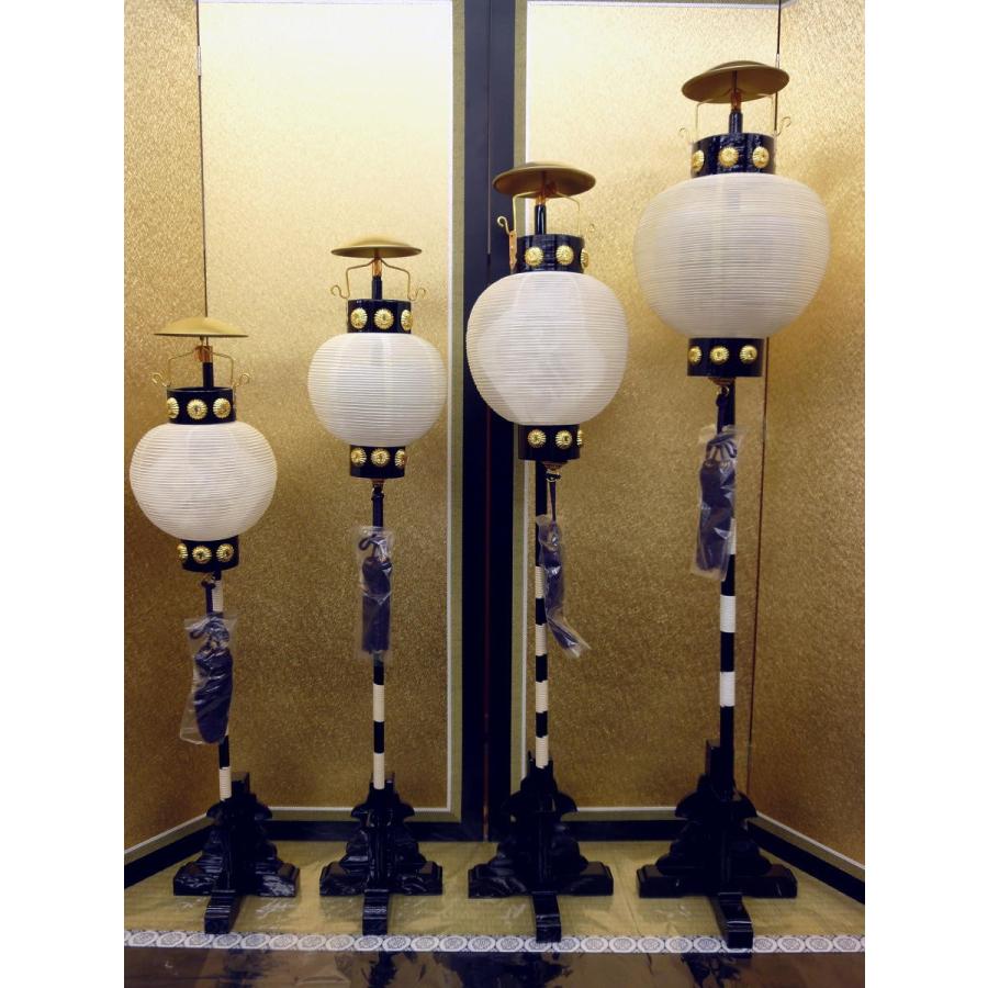端午の節句☆陣屋提灯単品☆家紋入り 絹貼り黒枠陣屋提灯５.５号(電気入り)☆高さ７９ｃｍ・火袋直径１５ｃｍ
