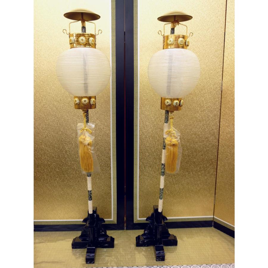 端午の節句☆陣屋提灯単品☆家紋名前入り 天山 絹貼り金枠陣屋提灯５.５号(電気入り)螺鈿入り☆高さ７９ｃｍ・火袋直径１５ｃｍ