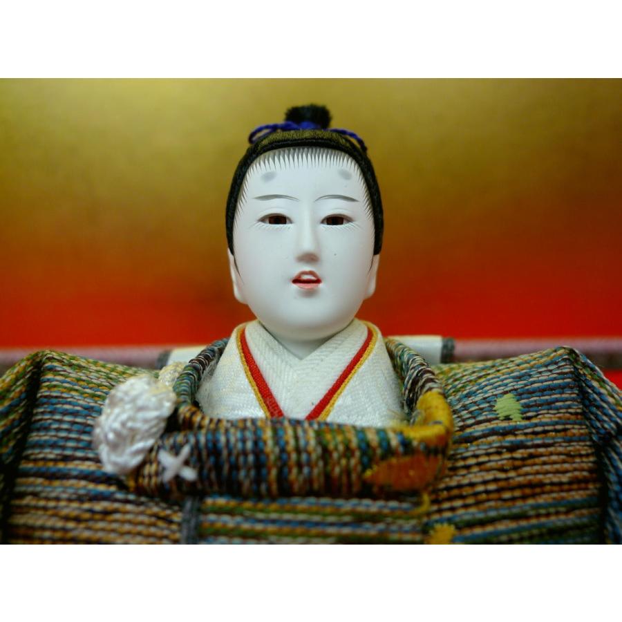 ひな人形親王単品☆豆サイズ☆豆G(小道具・親王台付き)☆殿袖幅18cm