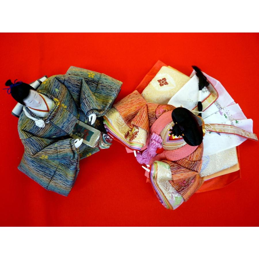 ひな人形親王単品☆豆サイズ☆豆G(小道具・親王台付き)☆殿袖幅18cm