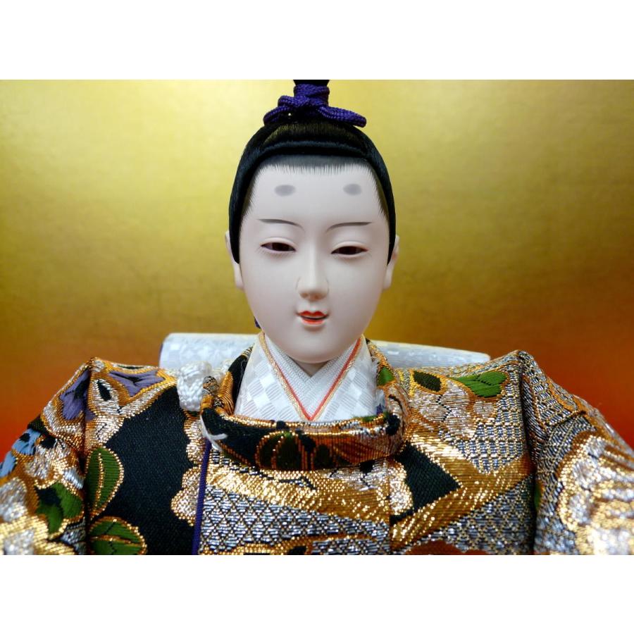 10番親王（と）オリジナル雛人形 単品 親王 お殿様 お雛様 雛人形 ひな人形親王単品☆中サイズ☆九番64(小道具・親王台付き)☆殿袖幅