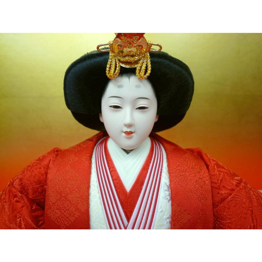 ひな人形親王単品☆大サイズ☆七番刺繍W(小道具・親王台付き)☆殿袖幅