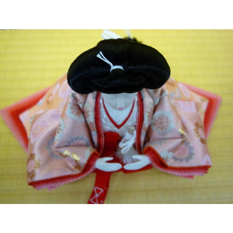 D4-2 美品　芥子サイズ　三人官女のみ　三段飾り官女のみ　ひな人形官女 ひな人形3人官女単品☆小〜中の小サイズ☆芥子2504(小道具付き