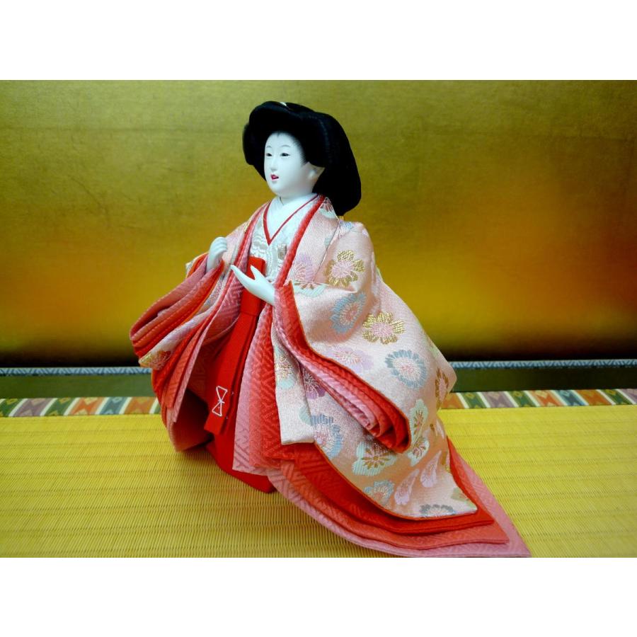 ひな人形3人官女単品☆小〜中の小サイズ☆芥子2504(小道具付き