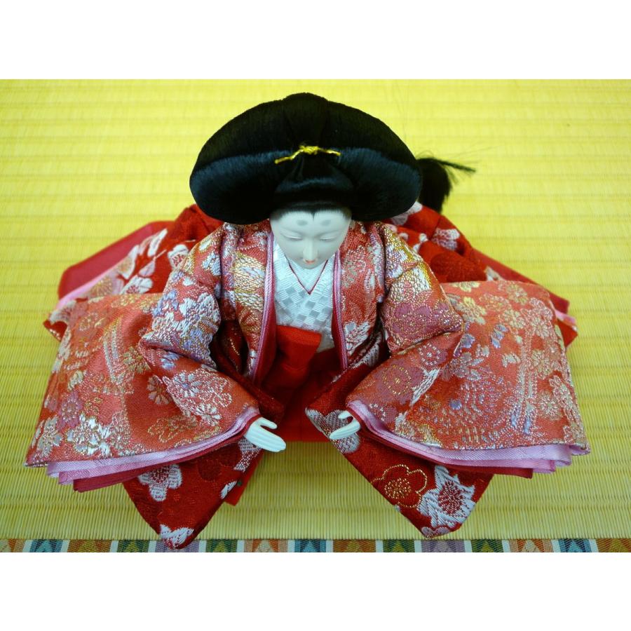 ひな人形3人官女単品☆中〜中の小サイズ☆小三五52(小道具付き