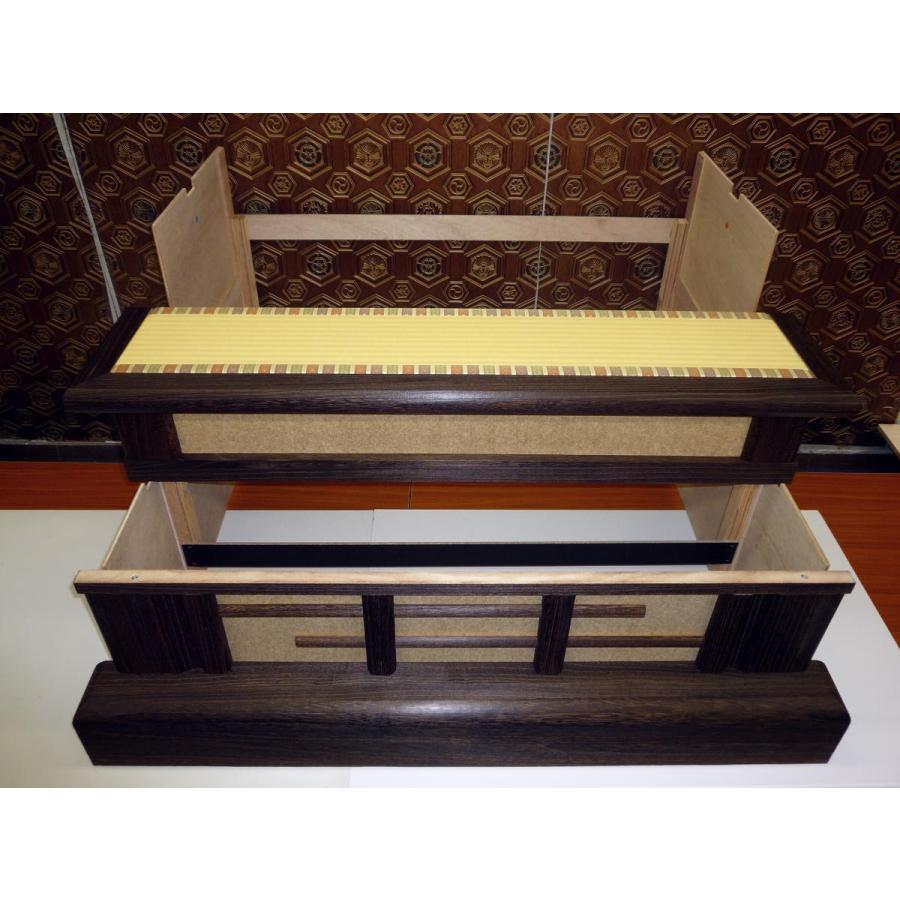 ひなまつり☆飾り台単品☆30号3段 組み立て式 焼桐 畳付飾台 ひなまつり☆飾り台単品☆30号3段 組み立て式 焼桐 畳付飾台