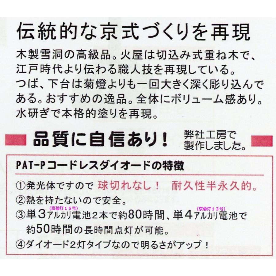 雛まつり☆ぼんぼり単品☆木製絹張雪洞コードレス京菊灯ピンク桜13号