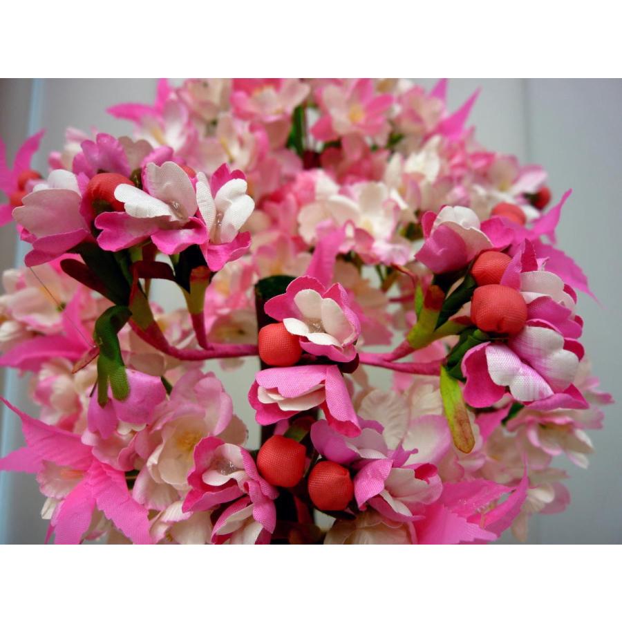 雛まつり☆御花単品☆桜橘醍醐自然木45号(高さ30cm)☆京都御所に