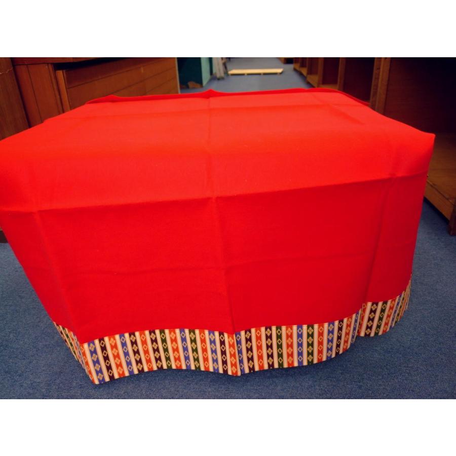 ひなまつり☆飾り台単品☆楽らく70一方雲絹緋毛氈付き(横幅70*奥行