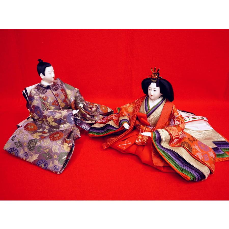 名匠の珠玉 親王単品☆中大きさ☆久遊作☆QA580-5221 十番 京織 7-6 (小道具・親王台付き添い人)☆お殿さまの袖幅２９珊高さ２０珊☆ひな人形 ベビー、キッズ、マタニティ-雛人形