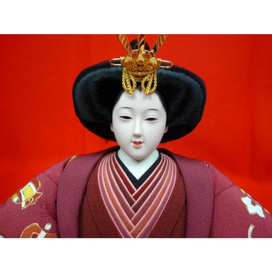 名匠の逸品 親王単品☆大サイズ☆尊正作☆QA796-7521 八番 宝づくし (小道具・親王台付き)☆お殿様の袖幅３３cm高さ２４cm☆ひな人形_2
